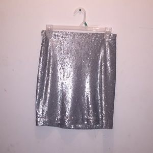 Silver Sparkle Skirt